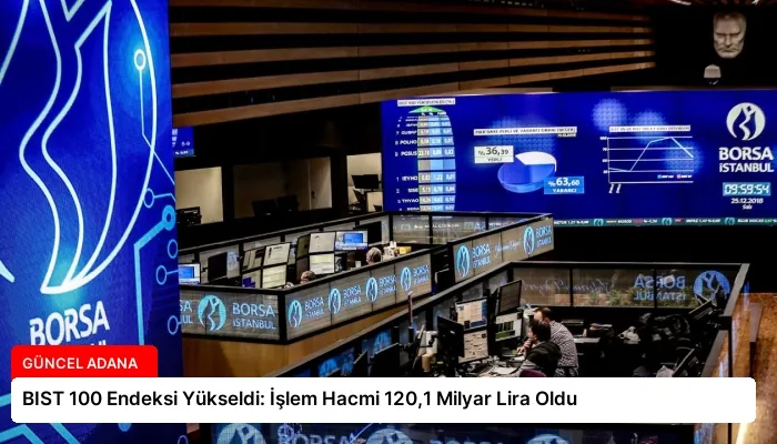 BIST 100 Endeksi Yükseldi: İşlem Hacmi 120,1 Milyar Lira Oldu