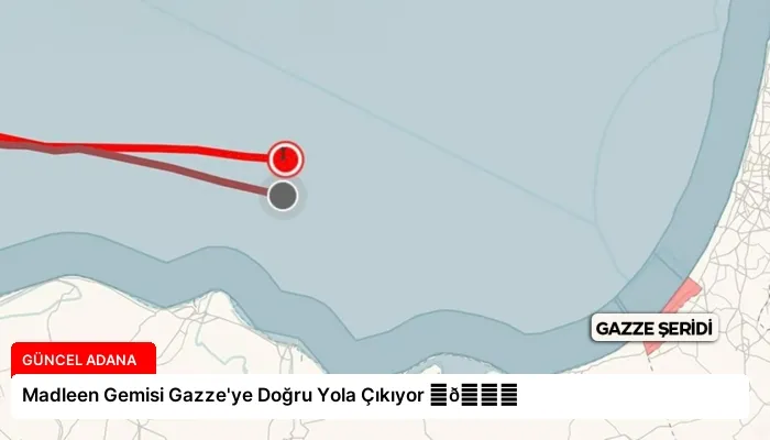 Madleen Gemisi Gazze’ye Doğru Yola Çıkıyor ⏬👇