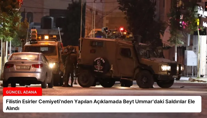 Filistin Esirler Cemiyeti’nden Yapılan Açıklamada Beyt Ummar’daki Saldırılar Ele Alındı