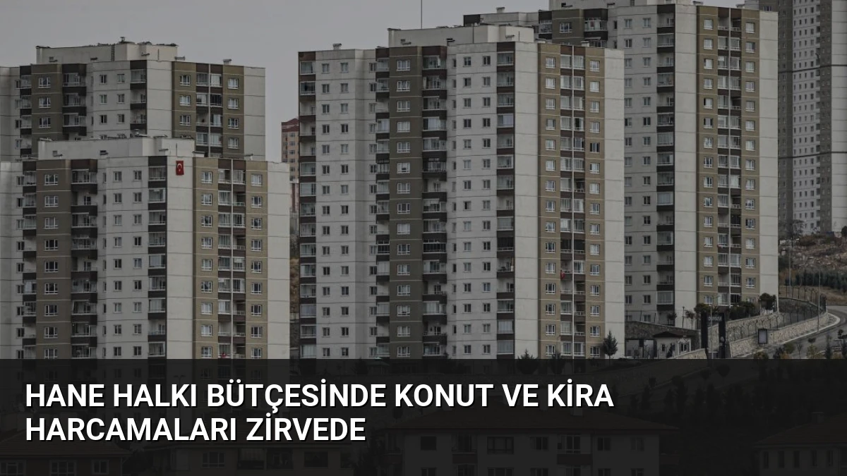Hane Halkı Bütçesinde Konut ve Kira Harcamaları Zirvede