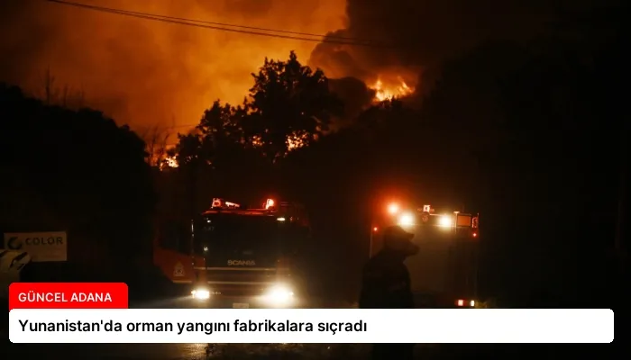 Yunanistan’da orman yangını fabrikalara sıçradı