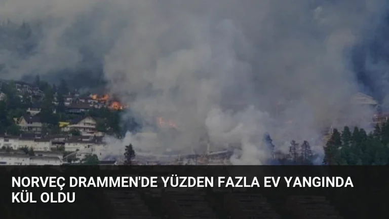 Norveç Drammen’de Yüzden Fazla Ev Yangında Kül Oldu