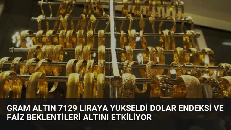 Gram Altın 7129 Liraya Yükseldi Dolar Endeksi ve Faiz Beklentileri Altını Etkiliyor
