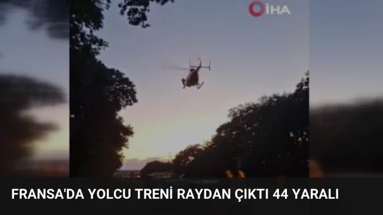 Fransa’da Yolcu Treni Raydan Çıktı 44 Yaralı