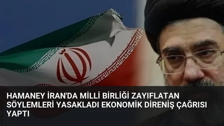 Hamaney İran’da milli birliği zayıflatan söylemleri yasakladı ekonomik direniş çağrısı yaptı