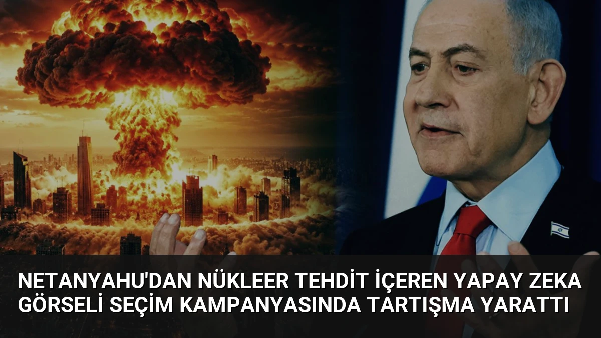 Netanyahu’dan Nükleer Tehdit İçeren Yapay Zeka Görseli Seçim Kampanyasında Tartışma Yarattı
