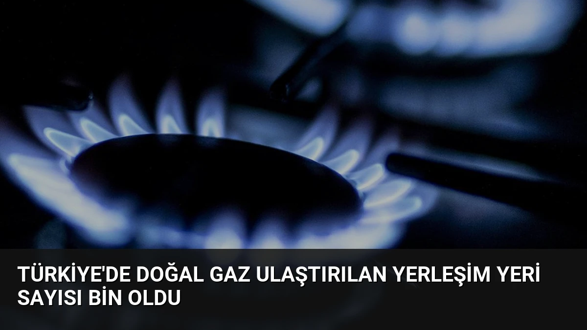 Türkiye’de Doğal Gaz Ulaştırılan Yerleşim Yeri Sayısı Bin Oldu
